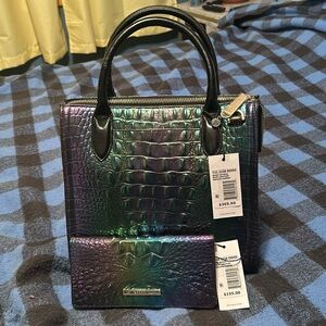 Brahmin purse and wallet.   Never used.   $300 for both pieces.  Multi color